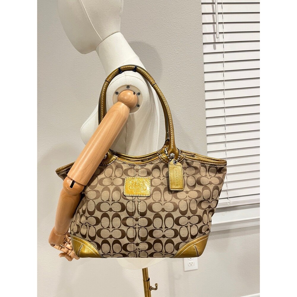 Coach Signature C Monogram Tote Bag